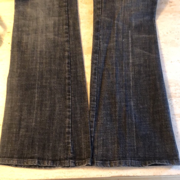 7 For All Mankind black faded A pocket jeans sz 27 - Picture 14 of 16